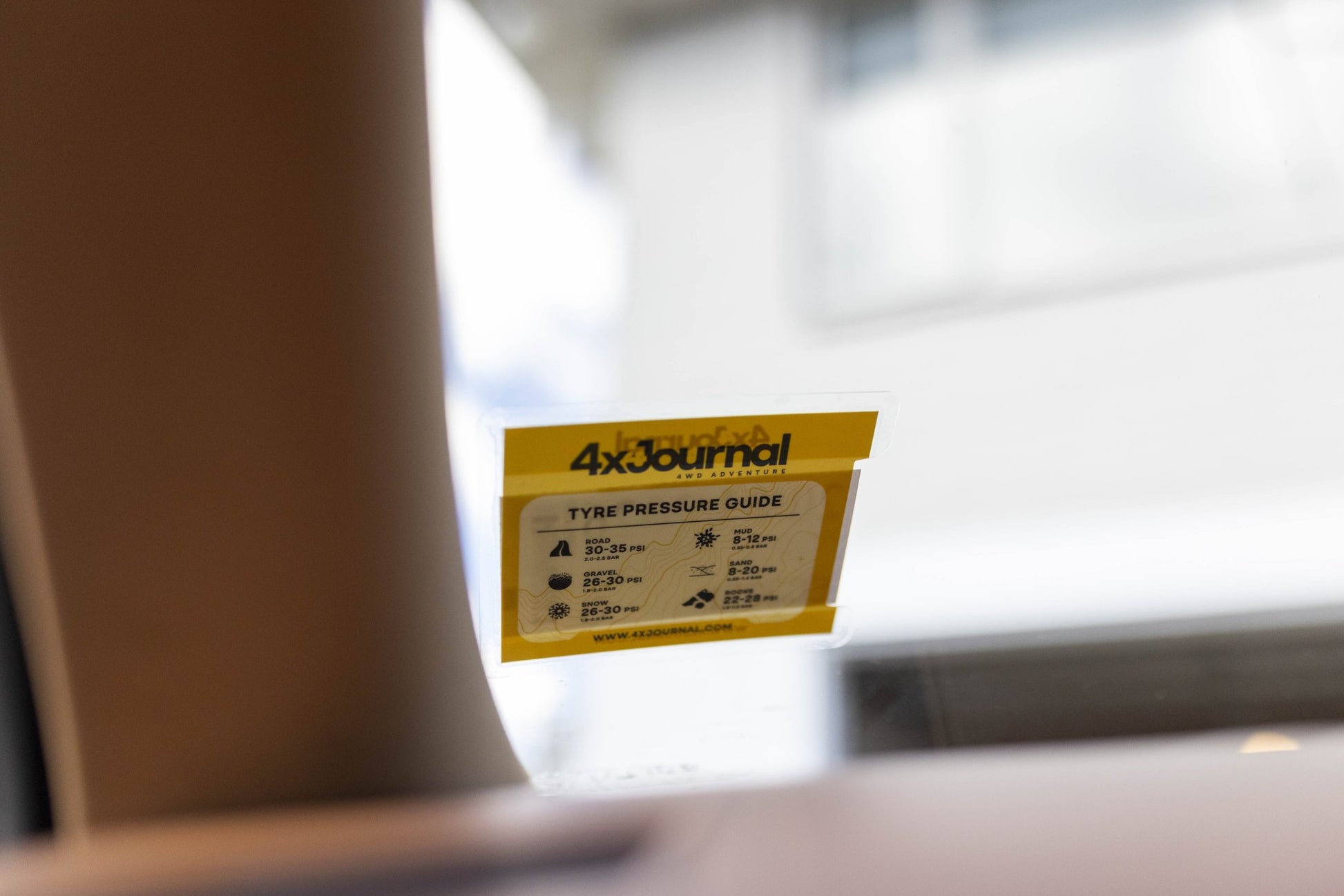 4XJournal Rego Pouch Tyre Pressure Guide (Style 1) - 4XJournal.com
