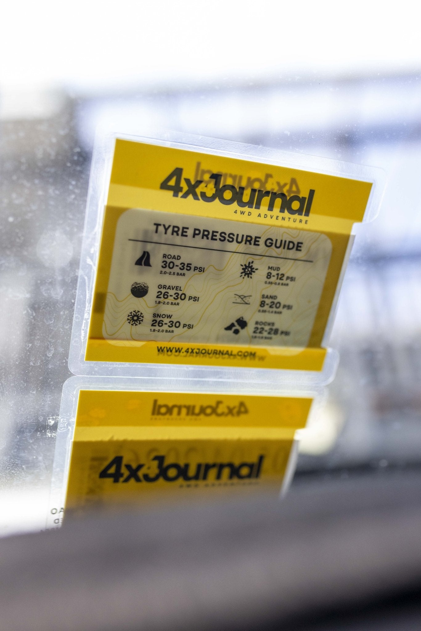 4XJournal Rego Pouch Tyre Pressure Guide (Style 1) - 4XJournal.com