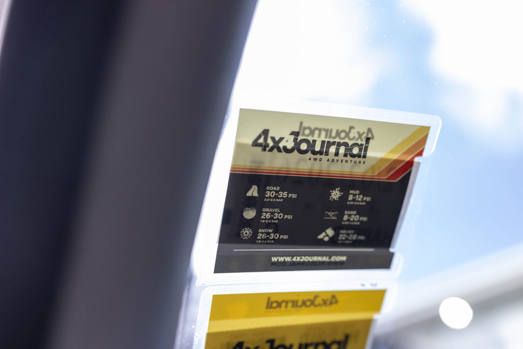 4XJournal Rego Pouch – Tyre Pressure Guide (Style 2) - 4XJournal.com