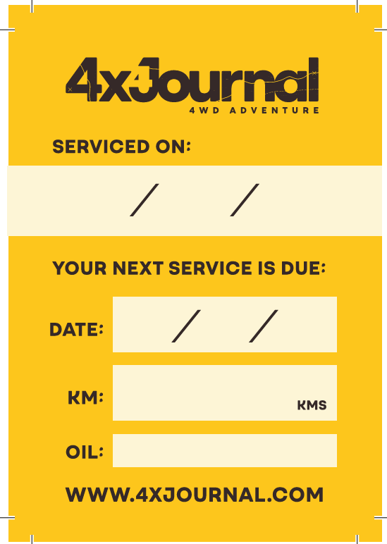 Service Stickers – 4XJournal Yellow (Pack of Five) - 4XJournal.com