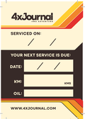 Service Stickers – Classic Toyota Design (Pack of Five) - 4XJournal.com