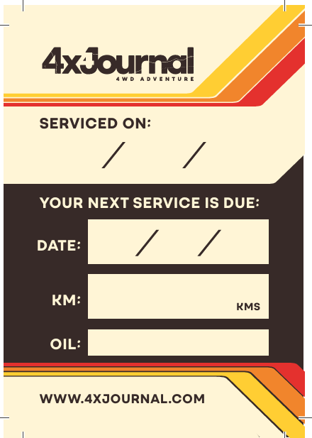 Service Stickers – Classic Toyota Design (Pack of Five) - 4XJournal.com